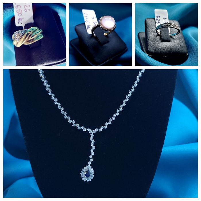 Bijuterii de aur cu pietre pretioase