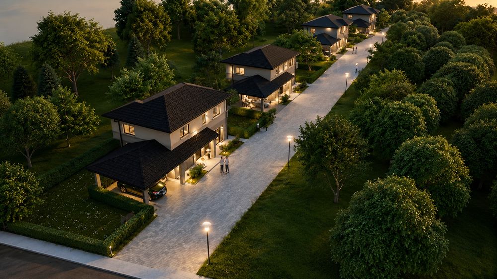 Casa pasiva nZEB individuala Rus Residence Floresti 163mp Teren 445mp