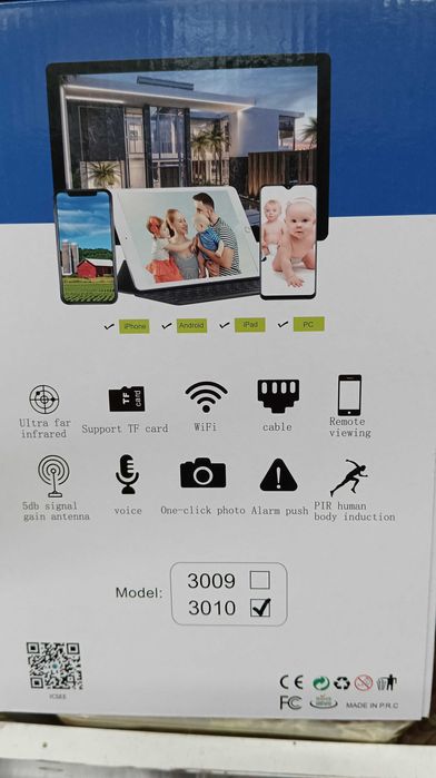 Тройна IP камера с двойна леща 10 zoom WiFi iCSee безжична камера 12MP