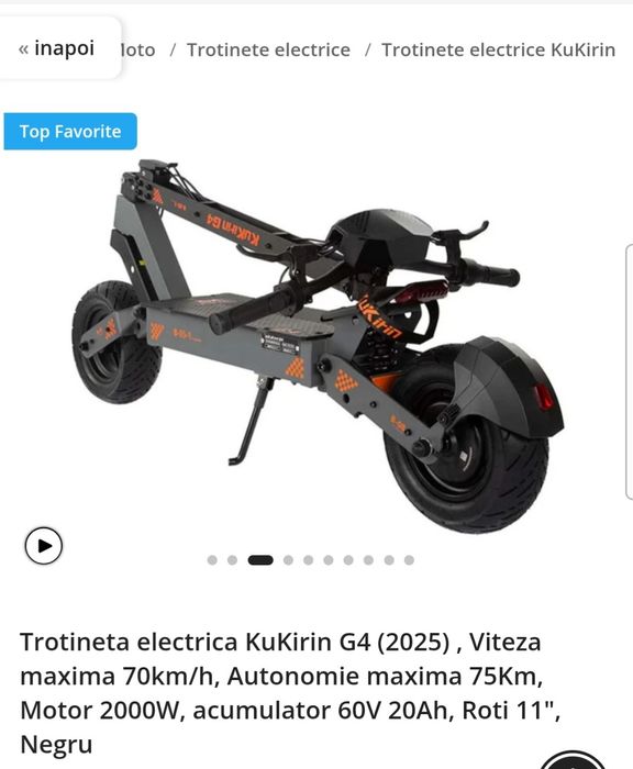 Vând Trotineta Kukirin G4