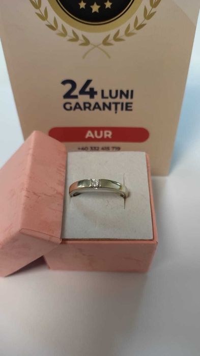 (AG 35) Inel aur alb 18K B.33096 / Garantie 2 ani / 2366 lei