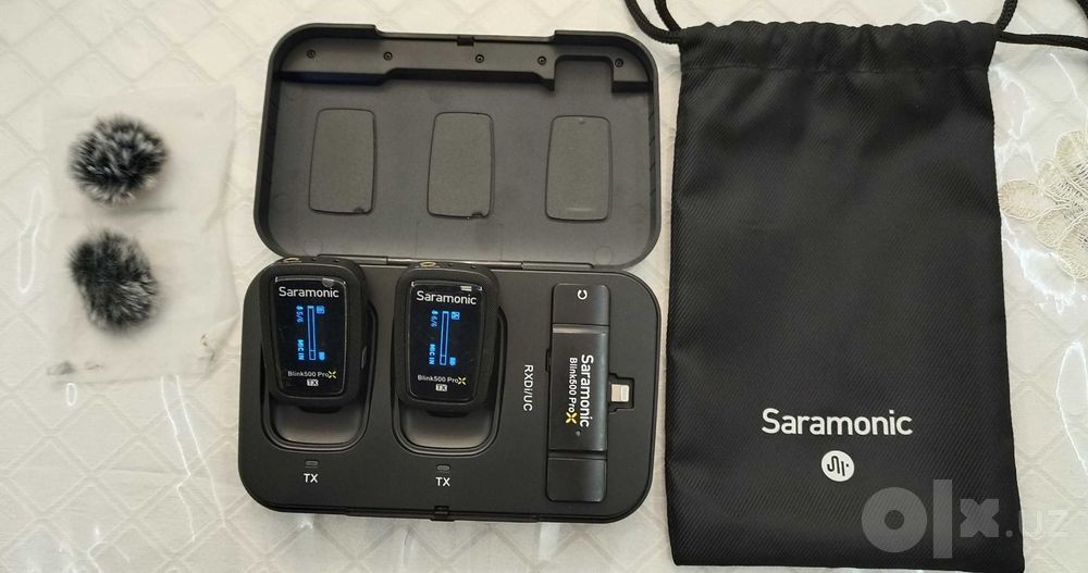 Saramonic Blink500 ProX simsiz mikrofon komplekti sotiladi.
