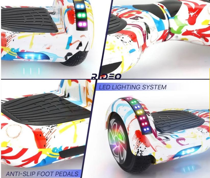 Hoverboard 6.5” Graffiti cu LED și Bluetooth
.