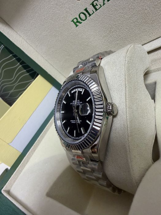 Ceas Rolex Day-Date/Silver/Black Dial
