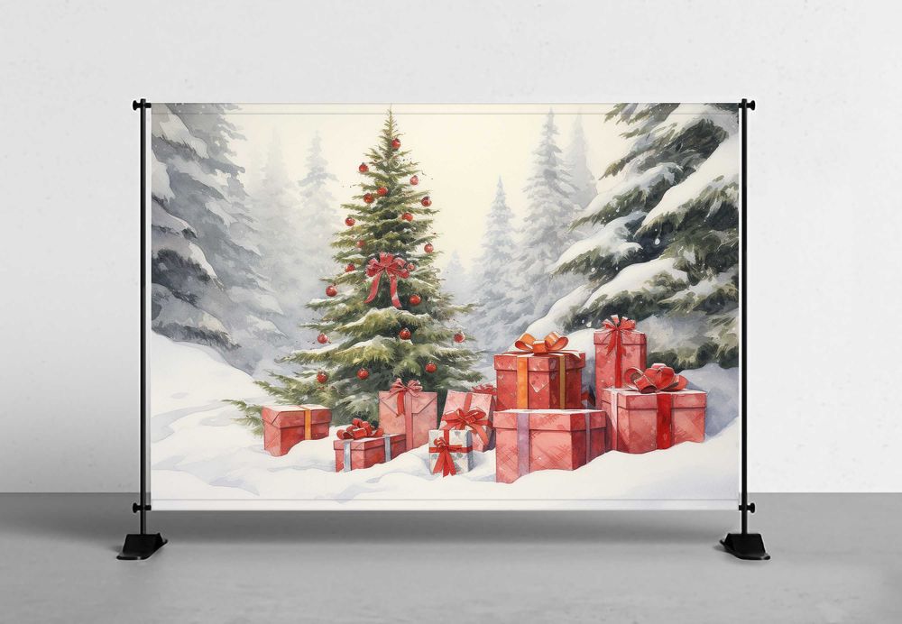 Fundal Foto Textil - Personalizat - Tematica Craciun 2025
