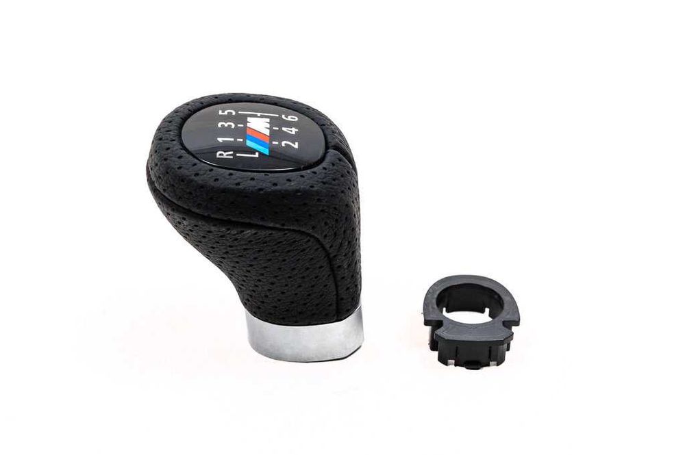 Топка скоростен лост BMW M power БМВ кожена E60 E90 E46 E80 E81 8015