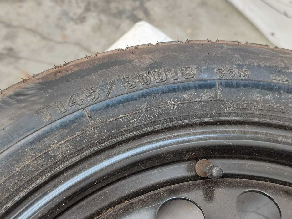 Roată de rezervă slim 5x115 T145/80 R18 DOT 2307 Chrysler 300-300C (3D)