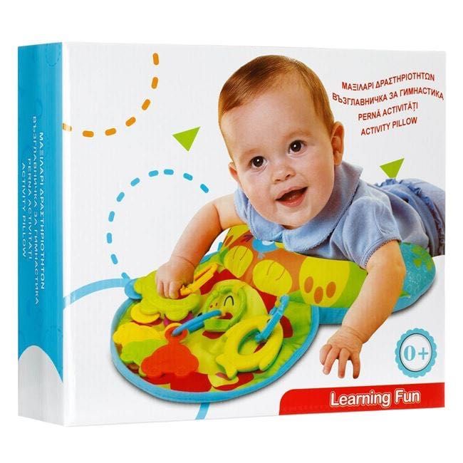 CANGAROO Активна гимнастика HAPPY FARM ЗЕЛЕНА и възглавничка за игра