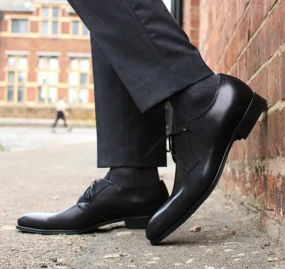 Pantofi derby 42.5 43 premium Ted Baker London Noi piele naturala moal