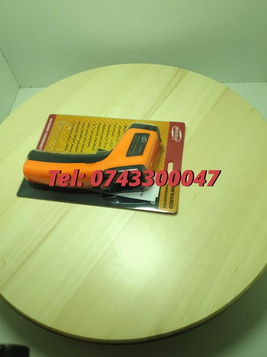 Termometru Infrarosu Ir La Distanta Pana La 380 Grade Pentru Masurarea Temperaturii Fara Contact In Domeniul Indicat Cu Specificatii Conform Titlului