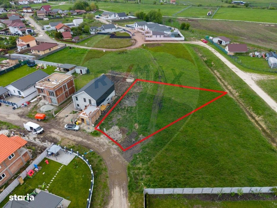 Teren intravilan de vanzare in Harman – 1.016 mp, PUZ aprobat