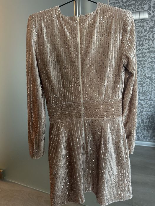 Рокля кадифена с паети Replica M-перфектна за Коледа и Нова година