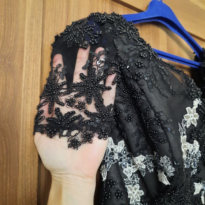 Rochie ocazie lunga dantela neagra GLORY BOX XL