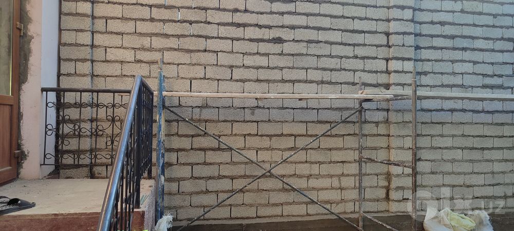 Шлакаблок териш , девол оламиз, фундамент куйамиз
