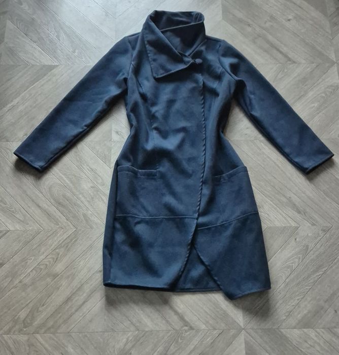 Palton trench bleumarin