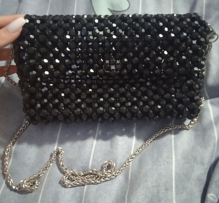 Сумка из бусин, ручная работа