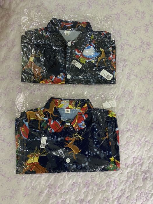 Новогодние рубашки для мальчиков