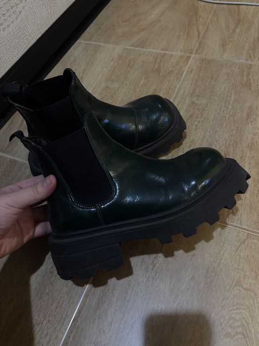 Итальянские ботинки осень в стиле rick owens