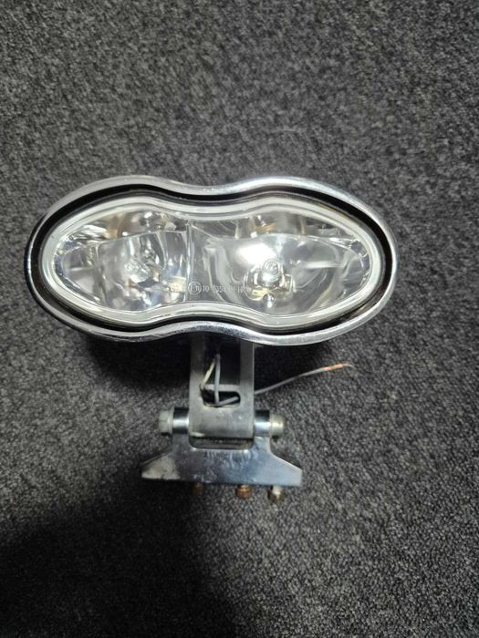 Far dublu oval crom Chopper Custom