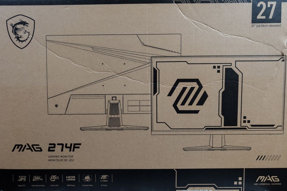 27"200Hz MSI MAG ips monitor FULL Hd.Model:Mag 274F.