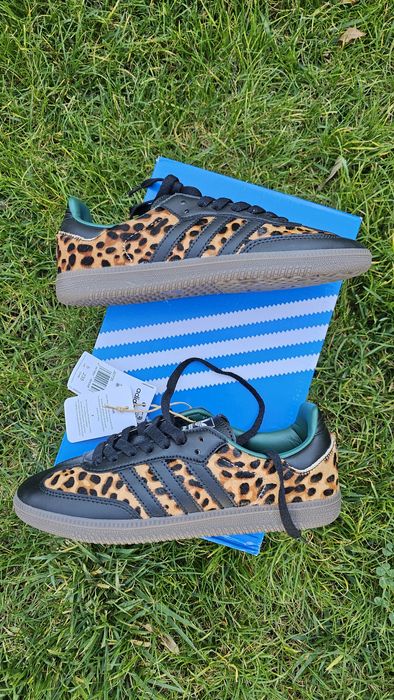 Adidas samba green leopard size 38