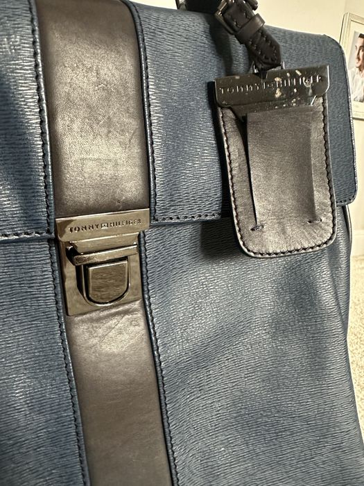 Чанта естествена кожа Tommy Hilfiger