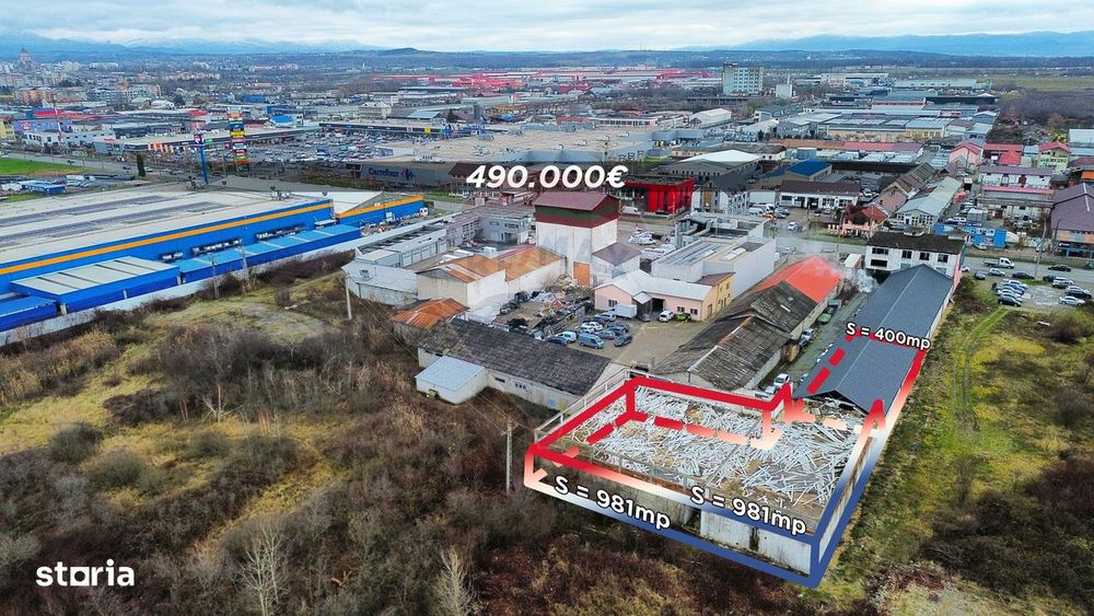 Hala de 2,400mp BD Regele Mihai Baia Mare zona Dedeman 490.000 EURO