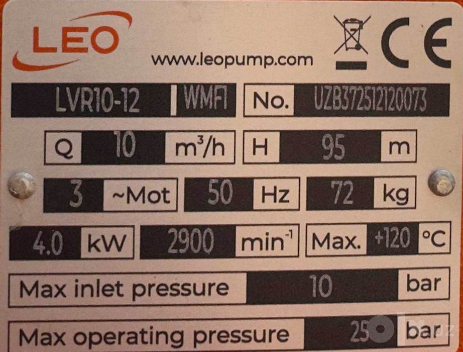 Вертикальный на-с для водоснабжение LVR10-12, ''ОФИЦИАЛЬНЫЙ ДИЛЛЕР"