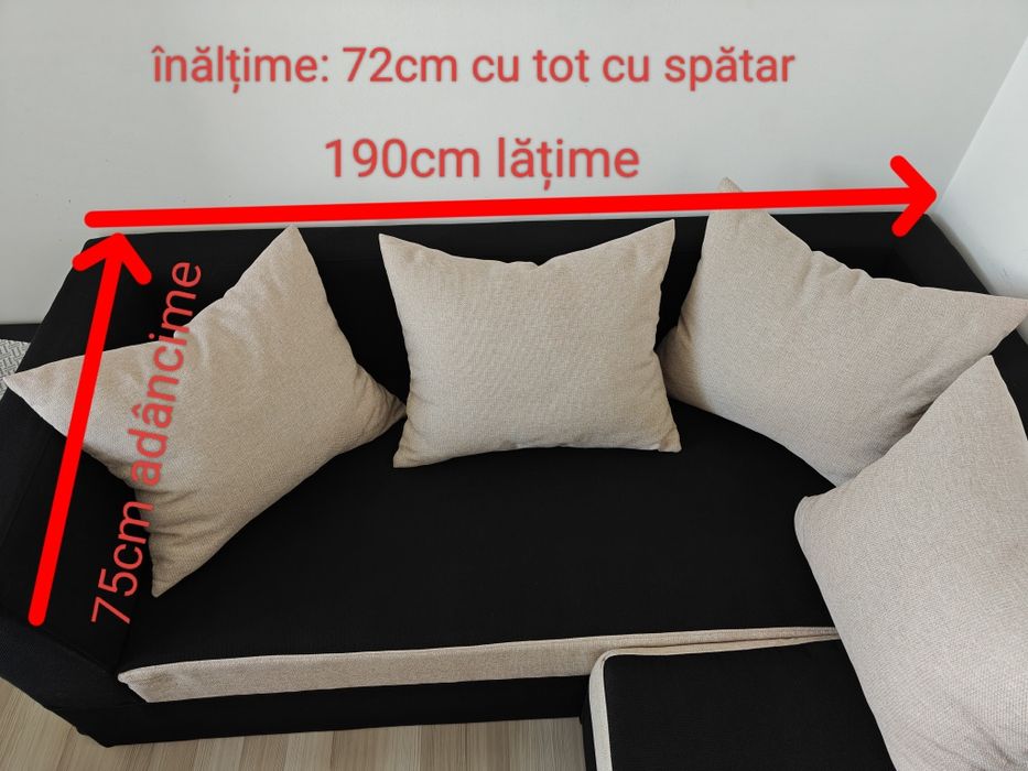 Canapea modulară pentru sufragerie