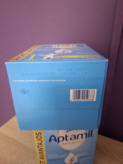 Aptamil  nutribiotik 1+  2 cutii sigilate
