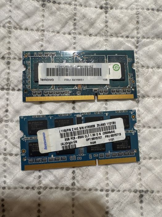 RAM памет за лаптоп Ramaxel 2x2GB DDR3 1333MHz 2RX8 PC3-10600S 204pin