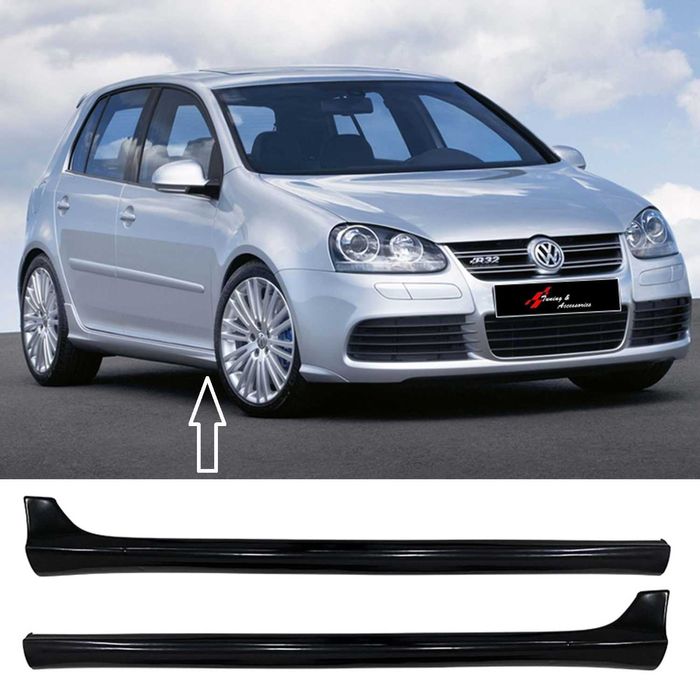 Тунинг Прагове За Vw Golf V MK5, Черен цвят