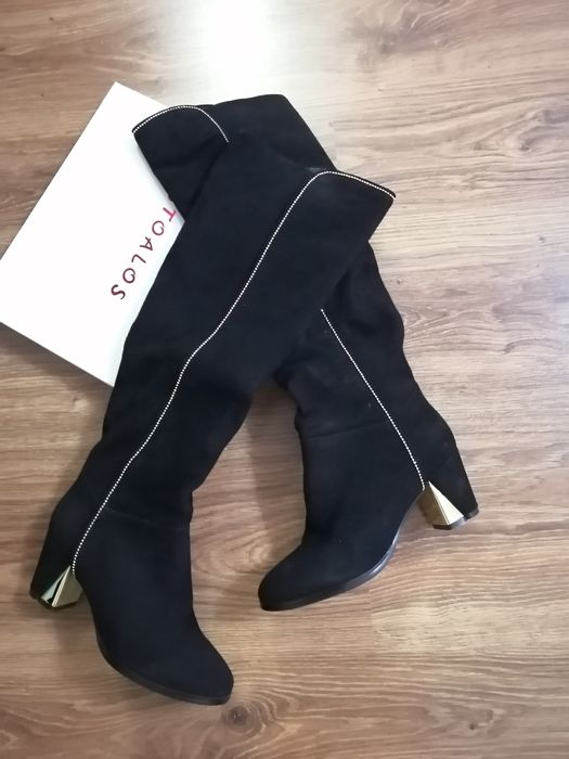 Сапоги замшевые новые