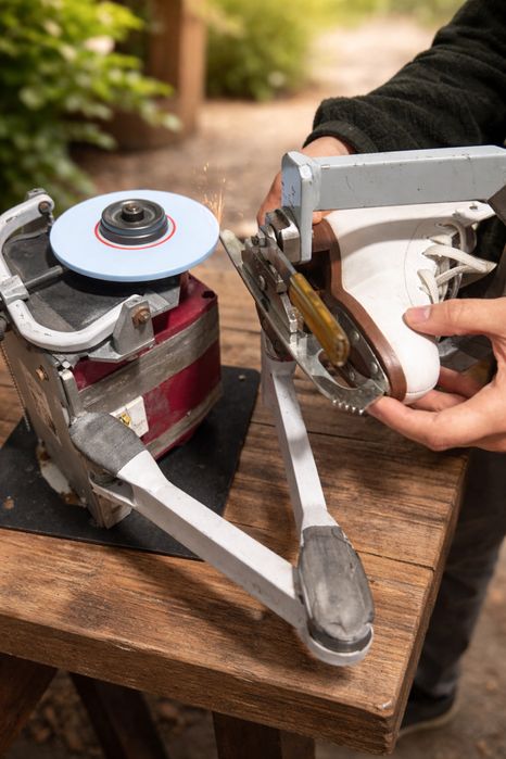 Заточка коньков на Алматы арене