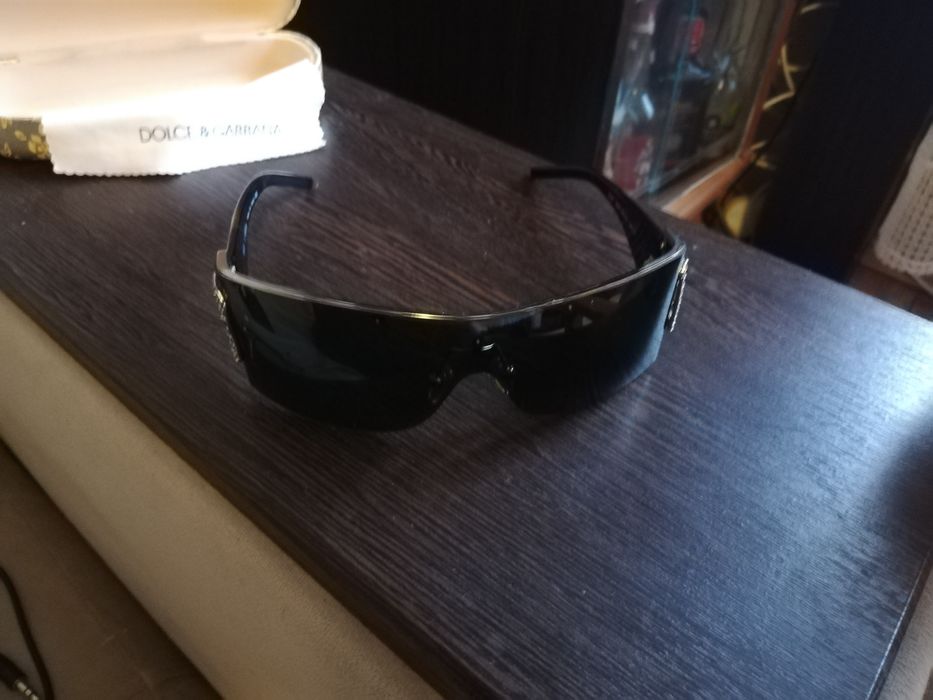 Dolce & Gabbana Black Shield Sunglasses