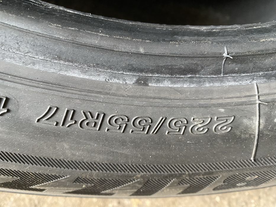 225/55/17 пара бу бриджестоун