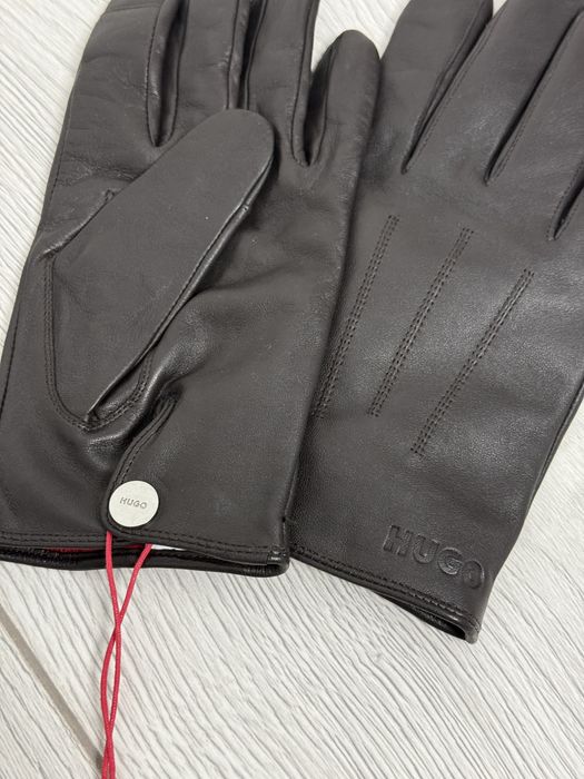 Кожаные перчатки HUGO