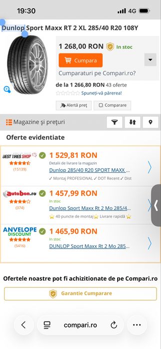 Anvelope Mercedes GLC Dunlop SP MAXX MO-MB Orig 255 45 20 & 285 40 20