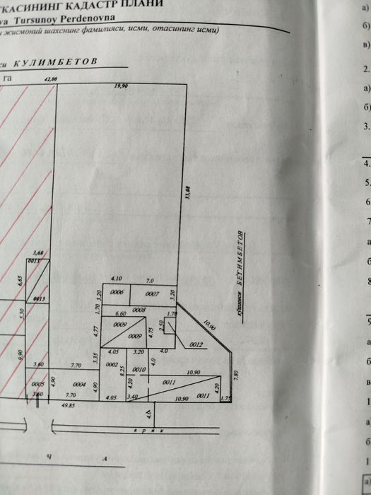 Юкори чирчик Булок боши участка сотилади