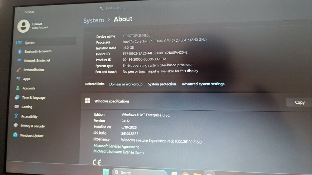 Laptop gaming LENOVO y40-80