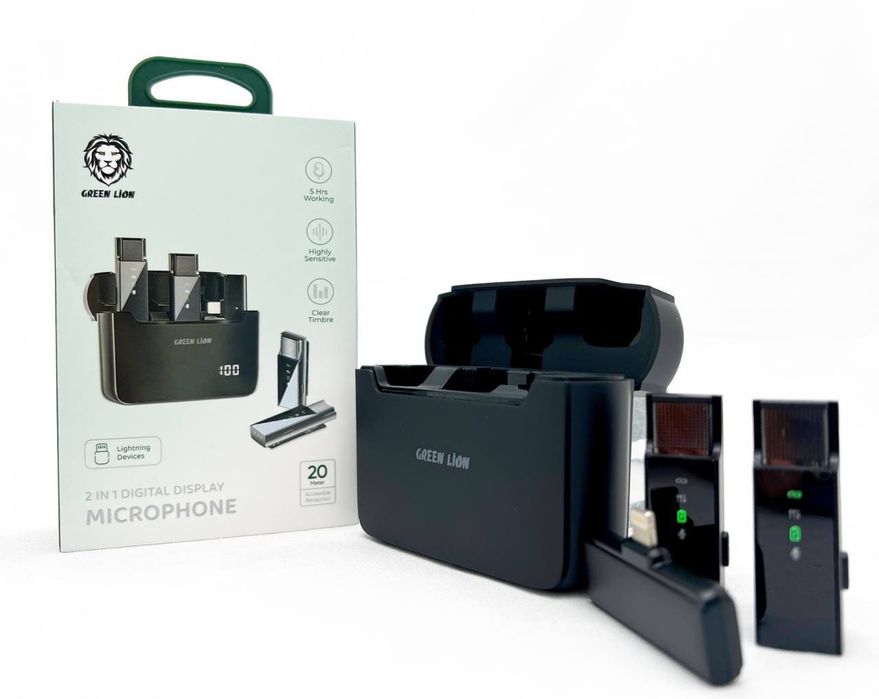 Mikrafon mikrofon petlichka green lion,петличка беспроводной микрафон