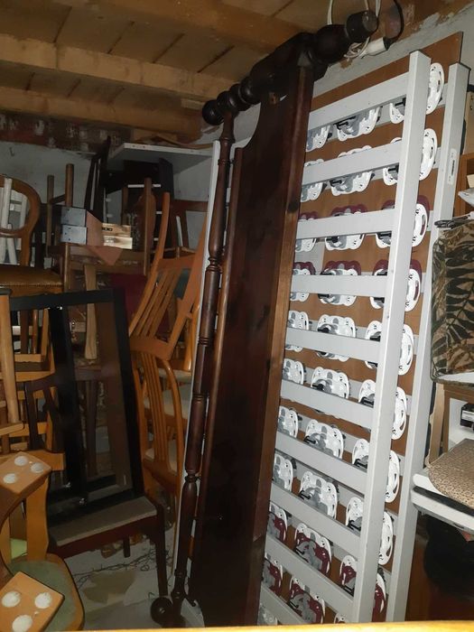 Pat Vechi din Lemn Masiv 200x200