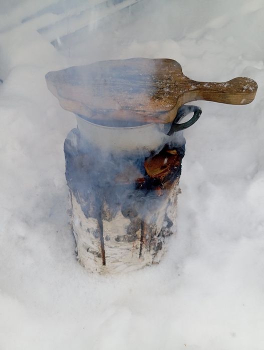 Сухая берёза свеча