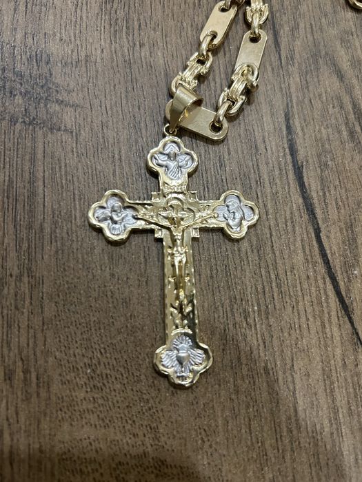 Златен  кръс 14к  нов