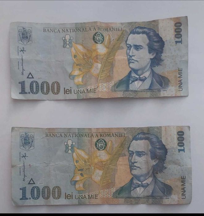 Bacnote 1000lei bine intretinute