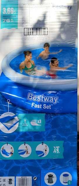 Piscina Bestway noua, sigilata, cu pompa si filtru de curatare a apei