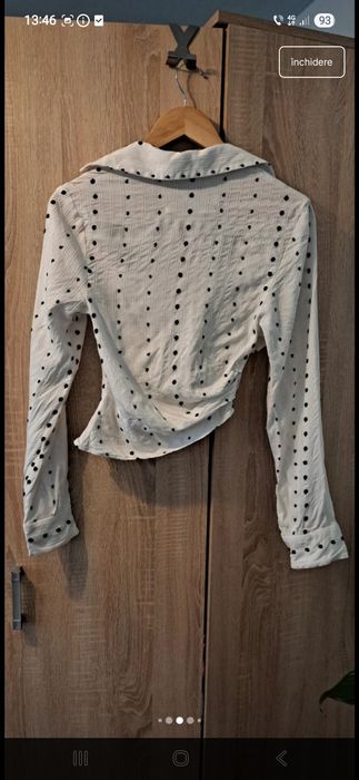 Bluza tip camasa Jacquemus 36 cu buline si decupaje, eleganta