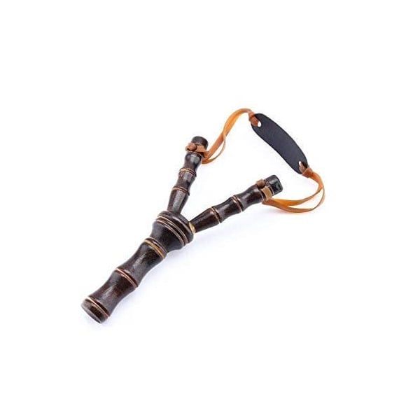 Set praștie din lemn si 100 bile metalice, pentru airsoft si prastie