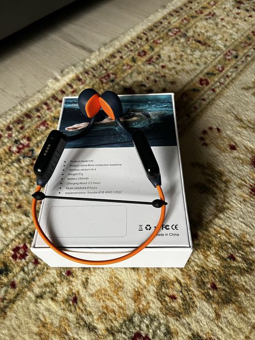 Casti alergat, inot, conductie osoasa, 32GB, waterproof