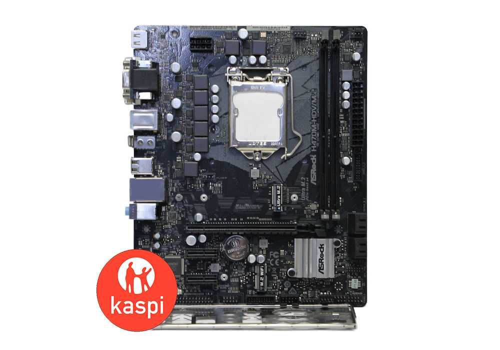 Мат.Плата LGA 1200 ASRock H470M-HDV/M.2 2x DDR4